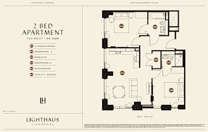 Plot 11 Floorplan at Lighthaus Liverpool Apartments, Liverpool