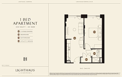 Plot 13 Floorplan at Lighthaus Liverpool Apartments, Liverpool