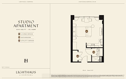 Plot 14 Floorplan at Lighthaus Liverpool Apartments, Liverpool, L3 1EW