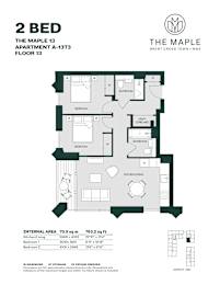 2 Bedroom - B4-The Maple Apartment 13.