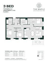 3 Bedroom Apartment - C3- The Maple13