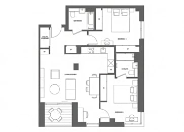 2 bedroom apartment