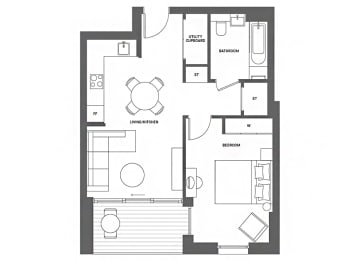 1 bedroom apartment