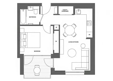 1 bedroom apartment
