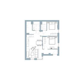  Floor Plan 2 Bed Type 20 - The Tully