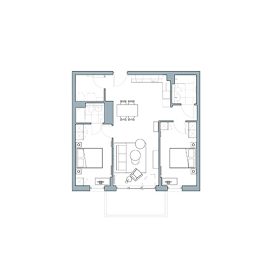 Floor Plan 2 Bed Type 23 - The Talbot