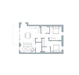  Floor Plan 2 Bed Type 27 - The Talbot