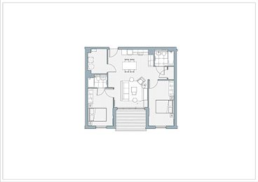  Floor Plan 2 Bed Type 42.1 - The Harcourt