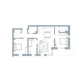  Floor Plan 3 Bed Type 9 - The Tully