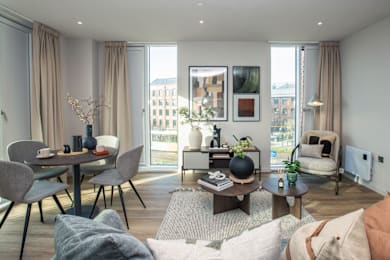 Living Room at Fairfax Apartments, Manchester, M1 2GN
