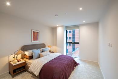 Spacious Bedroom at Podium Apartments, Stretford, M16 0FR