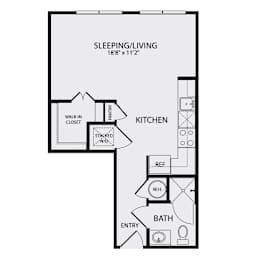  Floor Plan 1B1BEF