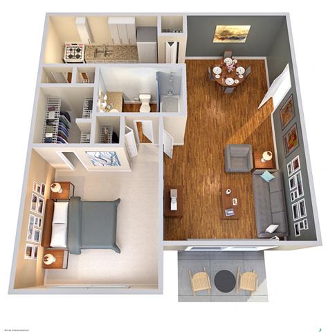 Floor Plan  The La Costa (w/d connections)