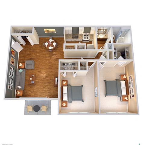 Floor Plan  The St. Ives (w/d connections)