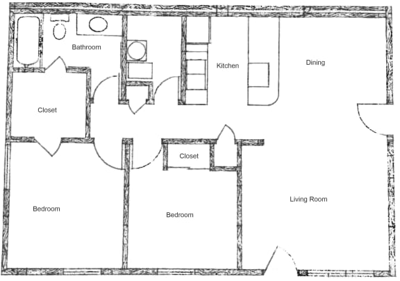 Floor Plan  a diagram of a floor plan of a house