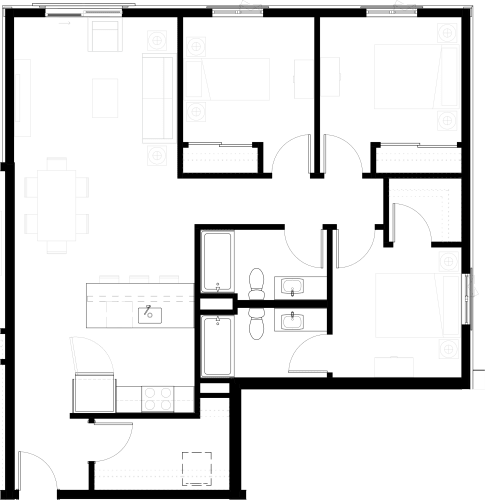 Floor Plan  a floor plan of a house with a green background