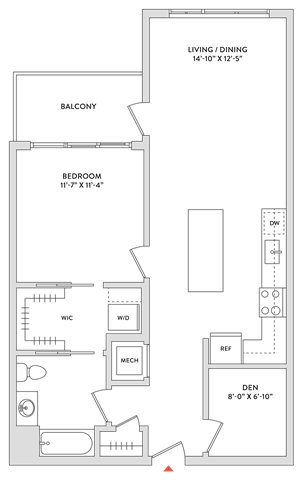 Floor Plan  A floor plan of a building with rooms labeled, such as "Ballroom" and "Dining Room."