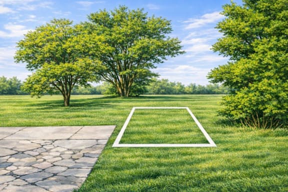 Floor Plan  Rendering of a mobile home lot