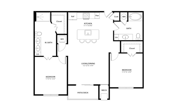 Floor Plan  a floor plan of a home