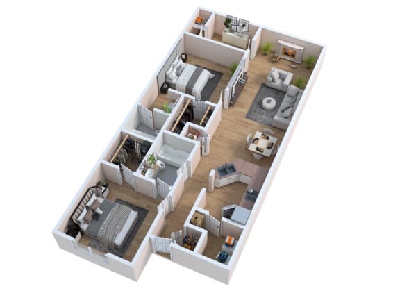 Floor Plan  a floor plan of a house with a bedroom and a living room