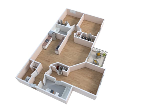 Floor Plan  Three Bedroom Two Bathroom Floor Plan Patio Balcony Miramar Florida