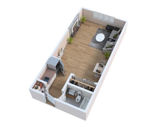 Floor Plan  a floor plan of a house with a bedroom and a living room