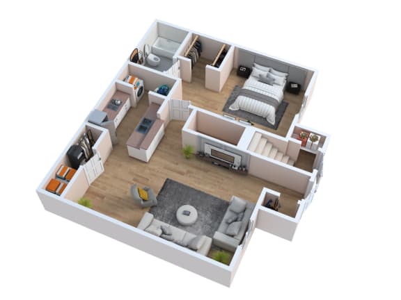 Floor Plan  A1 Floorplan at Mer Soleil Apartments, Naples, 34116
