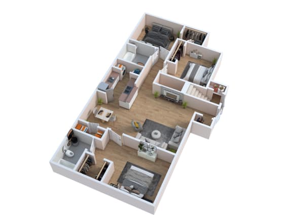 Floor Plan  C1 Floorplan at Mer Soleil Apartments, Florida