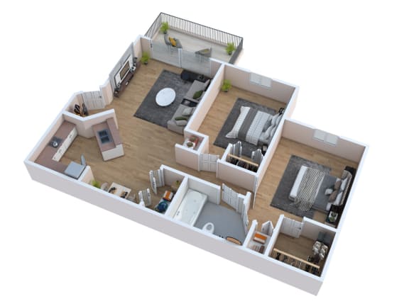 Floor Plan  bedroom floor plan of a 2100 sq ft apartment