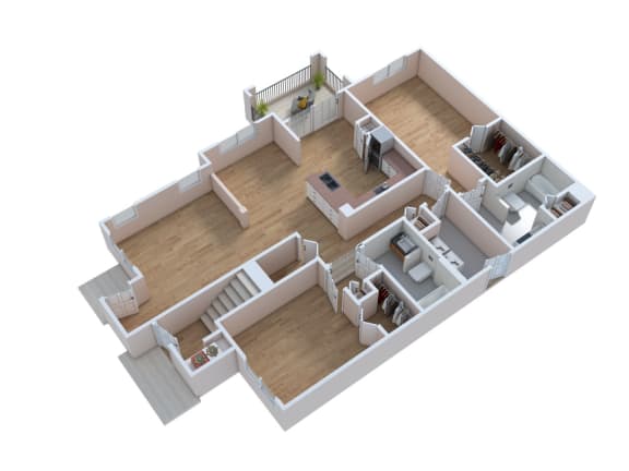 Floor Plan  bedroom floor plan of a 2100 sq ft apartment