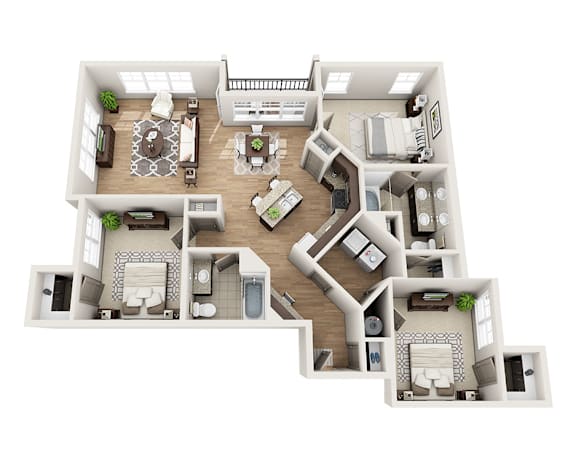 Floor Plan  bedroom floor plan  the residences at