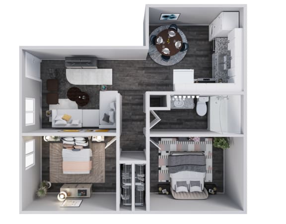 Floor Plan  Two Bedroom