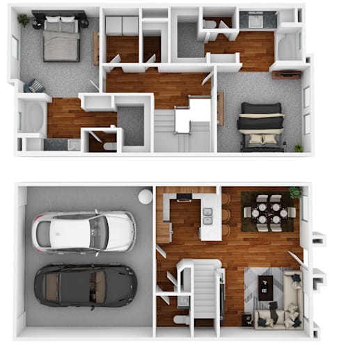 Floor Plan  Two Bedroom