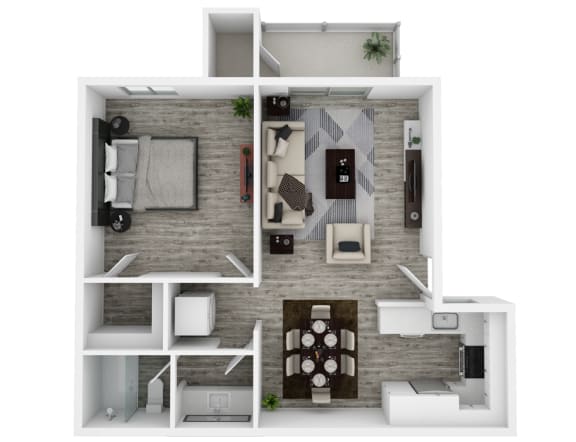 Floor Plan  One Bedroom Large
