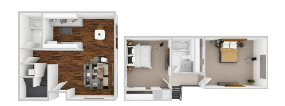 Floor Plan  a floor plan of a room with a bedroom and a bathroom