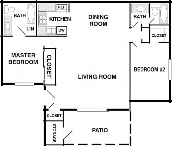 Floor Plan  a floor plan of a house with a living room and a dining room