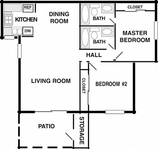 Floor Plan  a floor plan of a small house with a kitchen and a living room