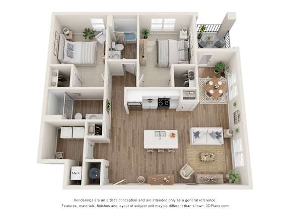 Floor Plan  a 1 bedroom floorplan is shown in this image