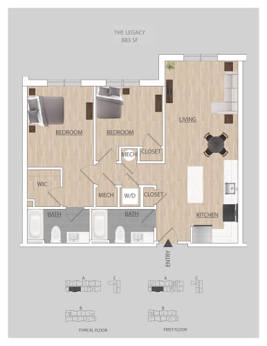 Floor Plan  Van de Vyver, The Legacy