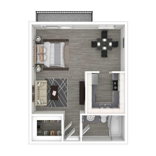 Floor Plan  3D - Studio Floor Plan