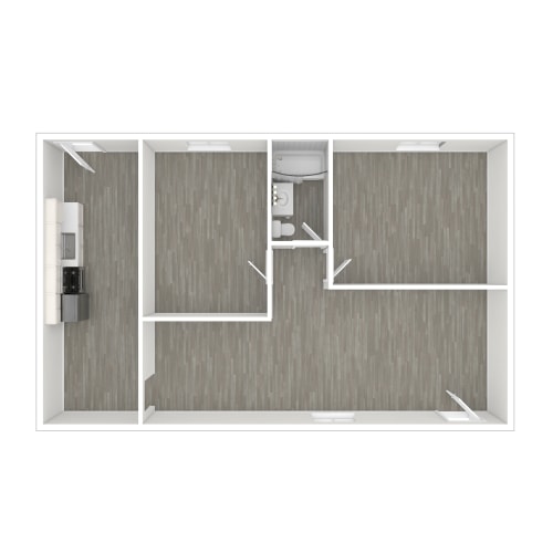 Floor Plan  a0297 floor plan of a studio apartment