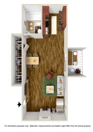 Floor Plan  Single Apartment Floor Plan