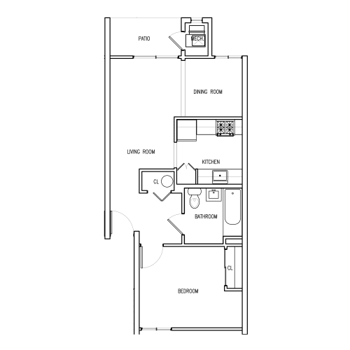 Floor Plan  1B1B