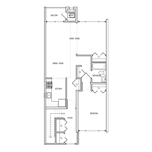 Floor Plan  2B1B