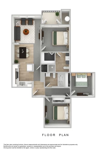 Floor Plan  Unit C Copper Ridge Floorplan