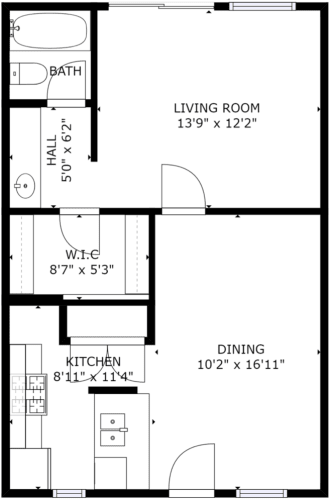 Floor Plan  Floor plan of the A1