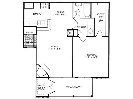 Floor Plan  the floor plan of a small house with a garage