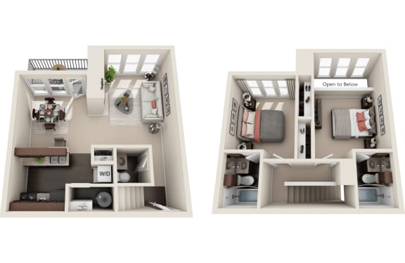 Floor Plan  3D floorplan of B1