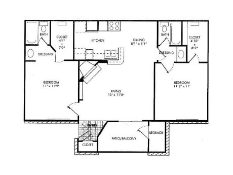 Floor Plan  Image of the B1 floor plan