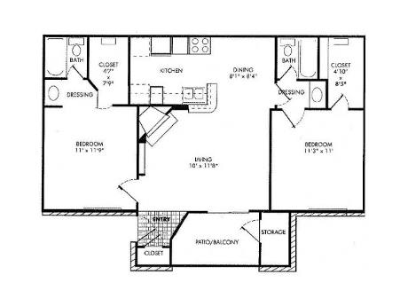 Floor Plan  two story floor plan of a house with bedrooms and a garage